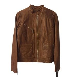 Bernardo Brown Moto Jacket